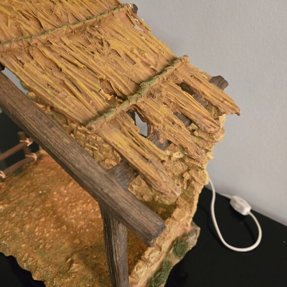 Traditions Lighted Nativity Crèche | 14.5” Christmas Stable | Rustic Holiday - Picture 5 of 10